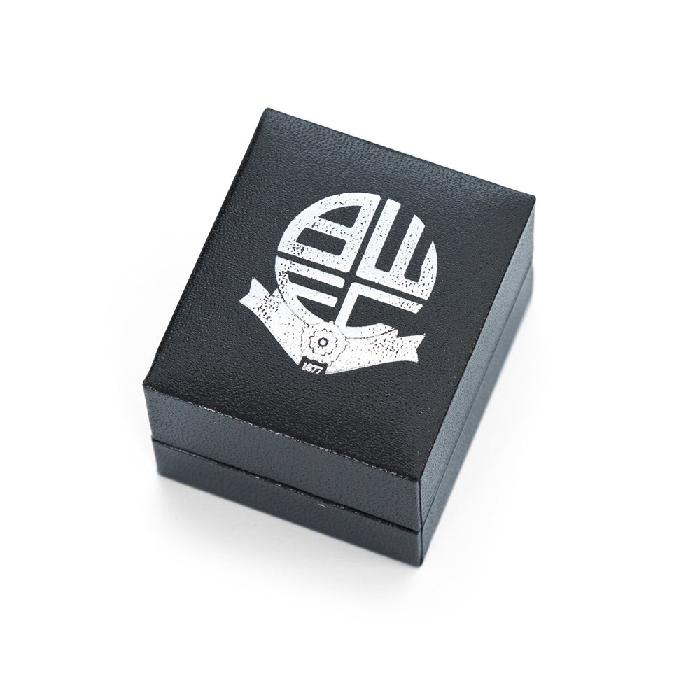 Stainless Steel Crest Stud Earring - Single