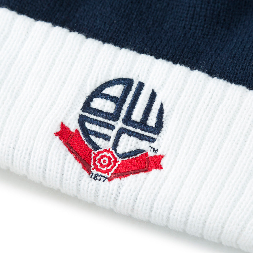 Crest Ribbed Cuff Beanie