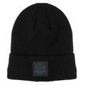 Black Ribbed Cuff Beanie