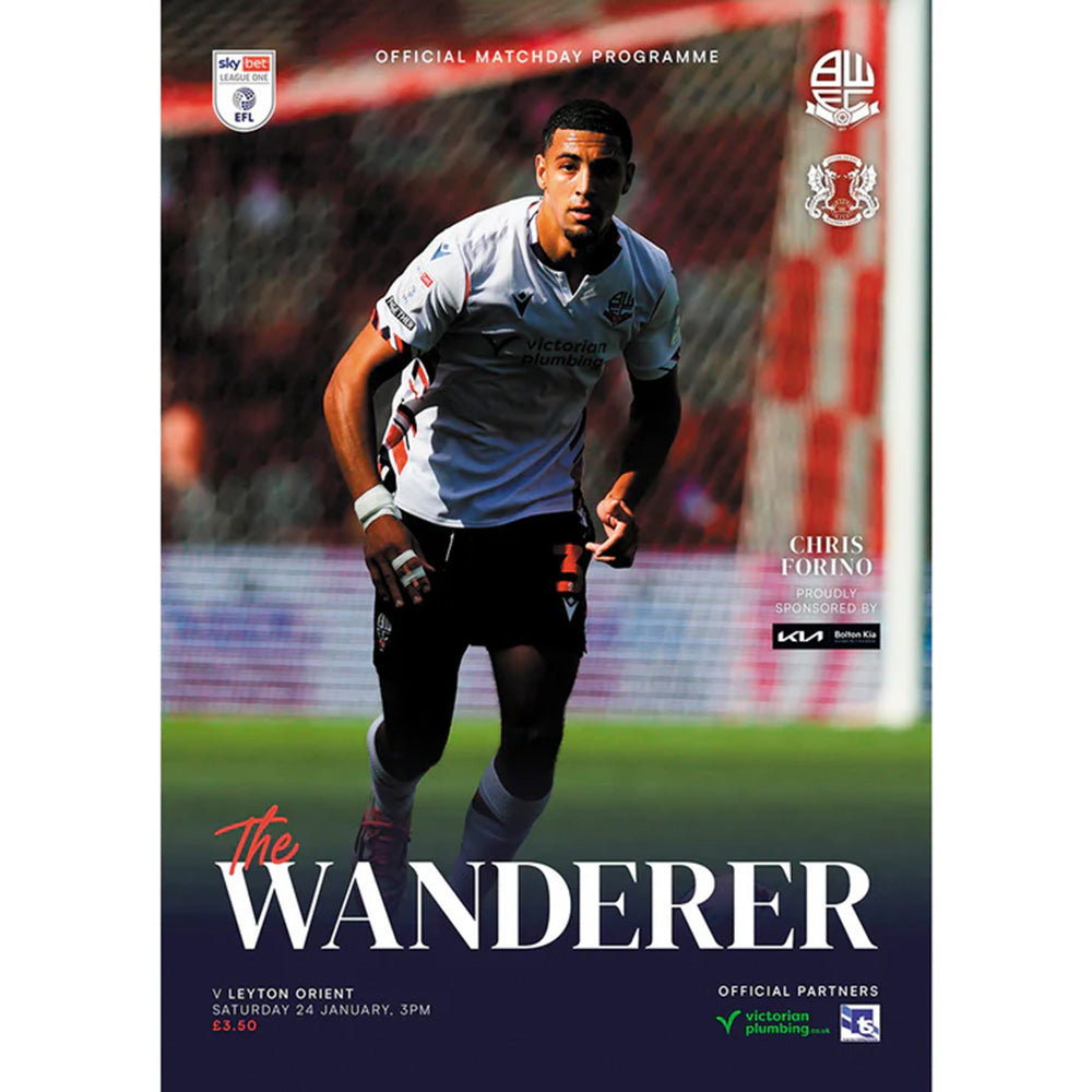 Leyton Orient Programme 24/1/26