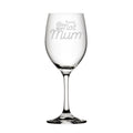 Personalised Number 1 Mum Wine Glass