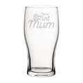Personalised Number 1 Mum Pint Glass