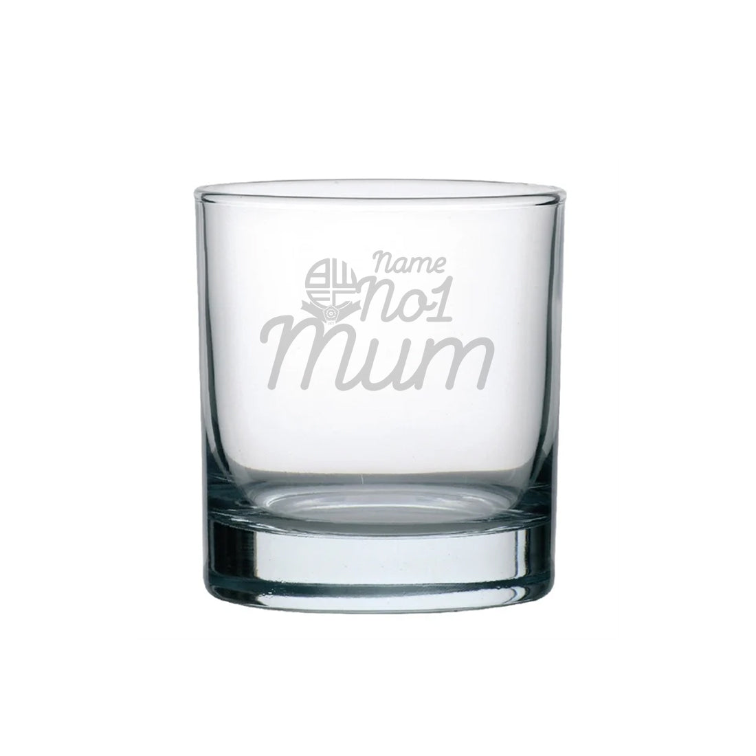 Personalised Number 1 Mum Whiskey Glass