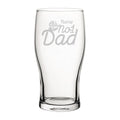 Personalised Number 1 Dad Pint Glass