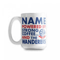 Personalised Powered By Coffee BIG 15oz Mug