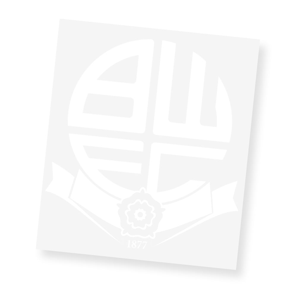 A4 White Crest Car Sticker