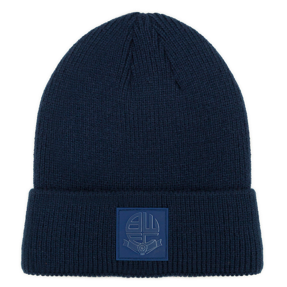 Navy Ribbed Cuff Beanie