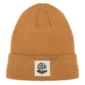 Brown Ribbed Beanie