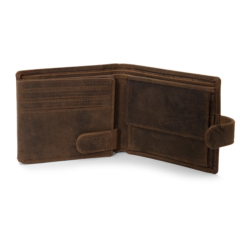 Extra Capacity Brown Wallet