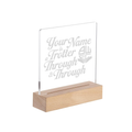 Personalised Through and Through LED Acrylic Light