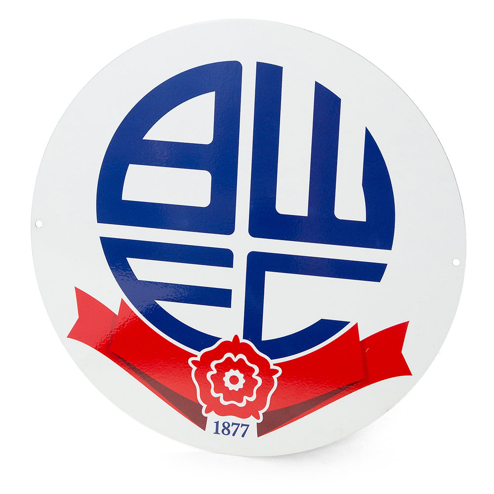 Crest Metal Sign Round