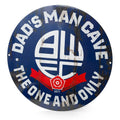 Dad's Man Cave Metal Sign Round