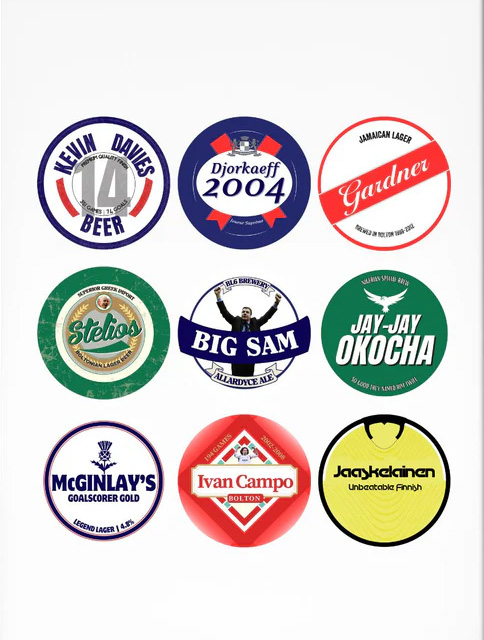 Icons Beer Mat A3 Print